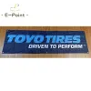 Accessori 130GSM 150D Materiale TOYO TIRES Banner 1,5 piedi * 5 piedi (45 * 150 cm) Dimensioni per bandiera domestica yhx126