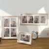 Cadre cadre Photo table avec carton 6 pouces quatre trous combinaison cadre photo mur suspendu deux ou trois cadre photo en bois