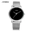 Sinobi Men Wrist Watches Fashion Simple Male Ginevra Quartz Orologio inossidabile Orologio casual Montres Black Hommes Drop 3271