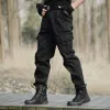 Pantalon Cargo tactique militaire noir pour hommes, pantalon de survêtement tactique de l'armée, salopette de travail, pantalon décontracté, CS 70Z5 #