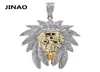 ICED Out Indian Chief Head Charm Anhänger Halsketten Hip Hop Gold Silber Farbketten für Männer Maske Indische Geschenke Schmuck 2010133887821