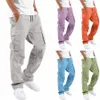 Pantalons cargo multicolores pour hommes Pantalons de skateboard Casual Quotidien Streetwear High Street Pantalons lâches Hip Hop Vêtements de travail R6mq #