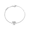 Brand charm Van Four Leaf Grass Jewelry Womens Three Full Diamond Bracelet Simple Lucky Light Luxury