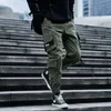 Novo estilo outono inverno calças de carga dos homens fi lado pokets hip hop techwear corredores masculino japonês streetwear calças calças y4wq #