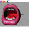 wholesale Amazing Giant Open Inflatable Mouth Model Red Sexy Lips Balloon Club Pub Party Event Decoration Music Stage Decor Ideas