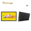 Raypodo Montaż ścienny 24 -calowy monitor dotykowy z czarnym lub białym kolorem, duży rozmiar 24 -calowy tablet z Androidem