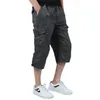 2022 Été Hommes Casual Cott Cargo Shorts Lg Longueur Multi Poche Capri Pantalon Mâle Militaire Camoue Court Plus Taille M-5XL M4i1 #