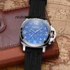 Orologi da uomo di marca di lusso Panerai Top Fashion cinturino per orologio data multifunzione orologi da polso impermeabili casual in acciaio inossidabile automatico