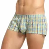 arrow Men Men's Pajamas Bottoms Sleepwear Panties Underwear Home Shorts Boxer Lounge Sleep Cott Plaid Thin t5QR#