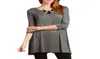 Whole Autumn Women 3 4 Sleeve Sleeve Cotton Tees Tunic Long Tshirts Casual Loose Oneck Tops Plus Size265V9302623