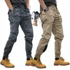ankle Banded Pants Men's Summer Thin Plus Size Slim Fit Straight Trousers Japan Style Casual Cargo Pants Men Hip Hop Joggers N5Nl#
