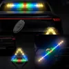 Update Solar Powered Car Emergency Light Foldable Rotatable LED Warning Signal Light USB Rechargeable Multi-Mode Car Tail Light 5V