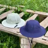 Chapeaux à larges bords Chapeaux de pêcheur Chapeaux à larges bords Chapeaux de seau Femmes Camping Net Respirant Séchage rapide Chapeau de pêcheur Été Extérieur Coupe-vent Chapeau Bucket HatC24326