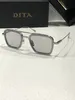 2024 DITA Pilot Square Mujeres Hombres Gafas de sol Diseñador de moda Sombras Marco dorado Estilo Gafas de sol Hombres UV400 Gafas de sol gradientes