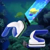 Tools HILIFE Magnetic Algae Scraper Floating Clean Glass Aquarium Brush Cleaner Tool Super Suction Magnetism Brushes Fish Tank Brush