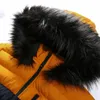 зимняя куртка мужская с меховым воротником теплая толстая парка 2022 мужская верхняя одежда термошерстяная подкладка пуховик пальто флисовая зимняя парка с капюшоном h7H3 #