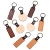 monogram Personalized lettering Leather wood key chain Beech Key ring Wooden key chain