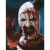Masks Bloody Terrifier Art The Clown Mask Cosplay Creepy Horror Demon Evil Joker Hat Latex Helmet Halloween Party Costume Props Decor