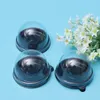 Tiens à emporter des conteneurs 50pcs Boîte de lune de lune Dome Cake Clear Muffins Emballage Porte-Coupcakes Round Couptake Emballage Container For Bakery Dessert