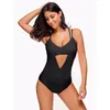 Kvinnors badkläder Bikini 2024 Sexig liten Black Chest Push-up Lace Jacquard Blus Swimsuit 2 Piece Set Bathing Suit Women