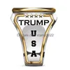 Andere kunsten en ambachten Trump Commemorative Sier Ring The 45Th Us Presidents Memorial Souvenir Drop Delivery Home Garden Dhazp