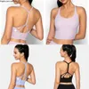 Roupa de ioga Lu-807 One Piece Fixer Bra Mulheres Roupa Limpa Top Suporte Sem Anel de Aço Confortável e Respirável