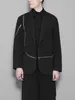 Abiti da uomo 2024 Autunno originale scuro stile Hong Kong giacca da uomo con design con giunture con cerniera americana