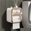 Andra hushållsorganisationshållare Papperhandduk Dispenser Toaletthållare Vattentät vävnadsbox Väggmontering Hylla Rack Bathro Otkay