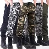 2022 calças de carga dos homens baggy casual homens tático calça multi bolso militar geral masculino ao ar livre calças lg exército camoue z4zY #