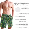 Cactus Novidade Shorts de praia masculino Quick Dry Swimwear Sports Running Swim Board Shorts Fatos de banho com forro de malha e bolso q7Zn #