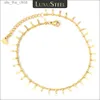 Cavigliere LUXUSTEEL Bracciale alla caviglia in acciaio inossidabile Donna Nappa Stella marina Fascino Catena d'oro Gamba Moda Gioielli per piediC24326