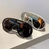 Y2K Super Luxury Brand Designer One Fees Sunglasses for Women and Men Trand Sunglasses PunkLens Retro Sports Goggles 240326