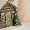 Burners Kerstwinzende kegelbrander schoorsteen cottage wierook stokhouder met 10 wierookkegels hut huis decor voor thuis