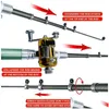 Spinning Rods Fishing Rod Reel Combo Set Mini Telescopic Pocket Pole 220326249e Drop Delivery Sports Outdoors Otnlj OTLGLGLGL