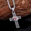 Pendant Necklaces Hip Hop Jesus Religious Beliefs Various Crosses Viking Nordic Men's Amulet Jewelry Fashion Punk Charm Chain
