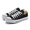 2024 Designer Canvas Shoes Men Kvinnor Tjock Bottenplattform Casual Shoes Classic Black and White Bekväm sneakers 35-44