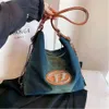 Дизайнерская сумка со скидкой 50% на популярные брендовые сумки унисекс, джинсовый рюкзак, женская новая модная цепочка, большая вместительная сумка на одно плечо для поездок на работу