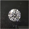 Diamants en vrac 2.5ct carat 8,5 mm EF Color Moisanite Stone Brilliant Round Clarrity Vvs1 Excellent laboratoire Diamond Ring MaterialSloose D Otosx