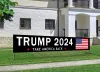 Accessori Trump Keep America Great Again 2024 Banner con 4 occhielli in poliestere per pubblicità da giardino Decorazione da appendere per interni ed esterni