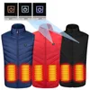 21/17 Places Heated Jacket Men Women USB Electric Thermal Warm Hunting Coat Winter Outdoor Cam Hiking Heated Vest u29z#