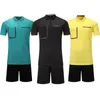 style Soccer Referee uniform professional soccer referee shirts Football Jersey black yellow green 240320