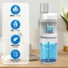 Tumblers Automatic Mouthwash Dispenser for Bathroom 550ml Super Adhesive Wall Mounted Mouth Wash Container Touchless with Magnetic Cups