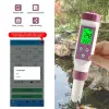 Teste 7 em 1 temperatura orp ec tds salinidade s.g medidor de ph on-line testador de qualidade da água controle app para beber laboratório aquário