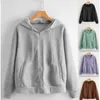 Damen Hoodies Sweatshirts Kapuzenpullover Lässiger Mantel Tops Herbst/Winter 2023 Baumwolle Dame Lose Reißverschluss Sportbekleidung Drop Lieferung Appare Otg9I