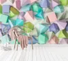 壁紙wellyuカスタム大規模壁画3D壁紙北欧のミニマリスト幾何学的パターンテレビバックグラウンドペルドレイド