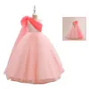 Słodkie różowe paski dziewczyny suknie dziewczyny kwiat dziewczyny sukienki urodziny/imprezowe sukienki dziewczyny Dziewczyny codzienne spódnice dla dzieci szt. 2-10 D326183