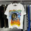 Hellstar camiseta diseñador camisetas camiseta gráfica ropa ropa hipster tela lavada Graffiti callejero Letras estampado de lámina Vintage Negro Ajuste holgado talla grande fd6
