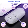 Myszy 2.4G Silet Wireless Mouse 1600dpi RGB LED LED Mysz gier dla MacBooka Pro Xiaomi Lenovo Ergonomiczna komputer PC Gamer Mouse