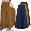 Women's Pants 2024 Spring Summer Plus Size Wide Leg Cotton Linen Retro Minimalist Mid Rise Elastic Drape Straight Trousers