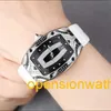 Montre RM pour hommes montres Richardmills RM007 platine Original diamant noir lèvre automatique mécanique montre pour femme FNO4